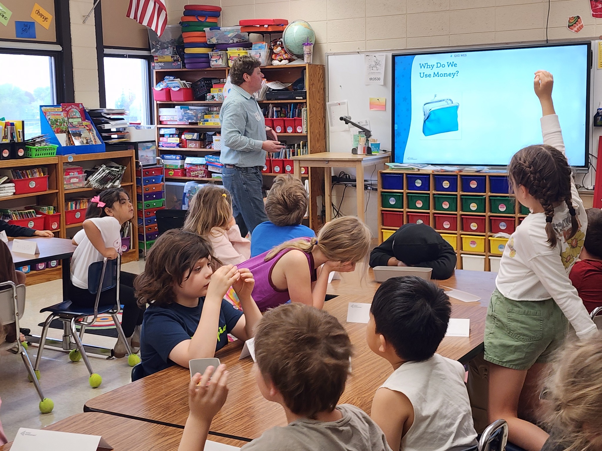 Altra Federal Credit Union representative teaching Union Grove students in a classroom